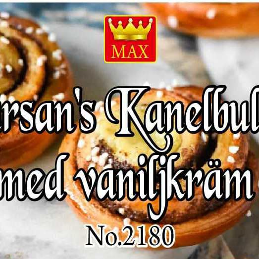 Kanelbullar med vaniljkräm 10 St