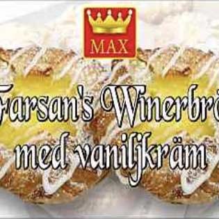 Winerbröd med Vaniljkräm 6st